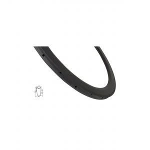 rim road tubular CARBON 55mm, 20 holes