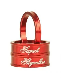 SIXPACK Skywalker Zestaw podkładek 2x10mm i 1x5mm 1-1/8" czerwony