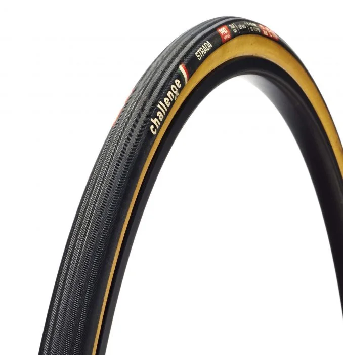 CHALLENGE Strada szytka szosowa 300 TPI 28"x25C czarno/kremowa