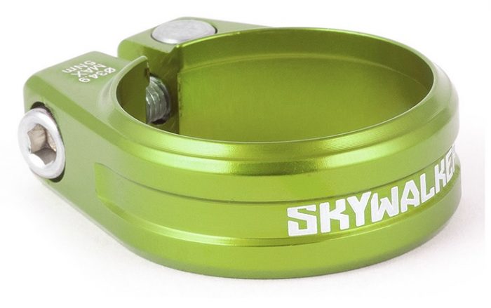 SIXPACK Skywalker Zacisk podsiodłowy na imbus 34,9 mm zielony