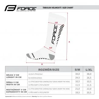 Skarpety kompresyjne FORCE TESSERA COMPRESSION różowe, L/XL