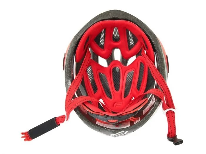 Kask junior FORCE ROAD PRO  biało-czerwony - XS/S