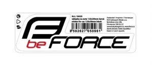 Naklejka na auto FORCE BE FORCE czarna