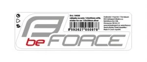 Naklejka na auto FORCE  BE FORCE srebrna