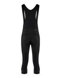 Spodnie rowerowe 3/4 FORCE BRIGHT z wkładką, czarne L