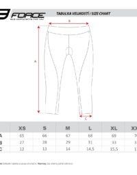 Spodenki damskie FORCE LADY BIKE 3/4, czarne XS