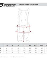 Spodenki z wkładką FORCE ASCENT, czarno-szaro-czerwone 3XL