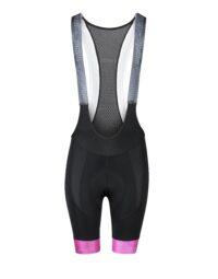 Spodenki damskie FORCE STRIPE LADY z wkładką, czarno-różowe XS