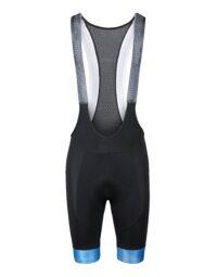 Spodenki FORCE STRIPE z wkładką, czarno-niebieskie L