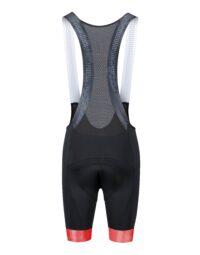 Spodenki FORCE STRIPE z wkładką, czarno-czerwone XS