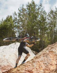 Spodenki z wkładką FORCE TEAM PRO, czarno-szare XXL