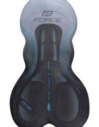 Spodenki z wkładką FORCE B51, czarno-fluo L