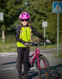 Spodenki dziecięce z wkładką FORCE REFLEX LINE KID, czarne 153-164