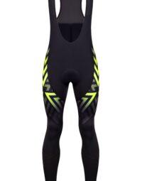 Spodnie na szelkach FORCE SPIKE z wkładką, czarno-fluo XL