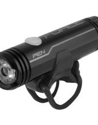 Lampka przednia FORCE PEN 200LM 1 LED diode USB, czarna