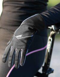 Rękawiczki softshell FORCE GALE wiosna-jesień, czarne S