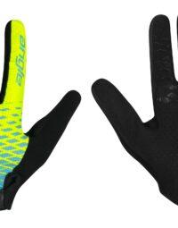 Rękawiczki letnie FORCE MTB ANGLE, fluo-niebieskie XL