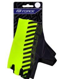 Rękawiczki FORCE LINE, fluo-czarne M