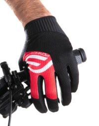 Rękawiczki FORCE MTB POWER, czarno-czerwone XL