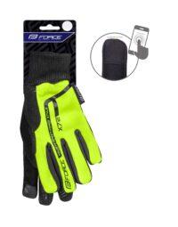 Rękawiczki dziecięce, zimowe FORCE KID X72 ,fluo XL