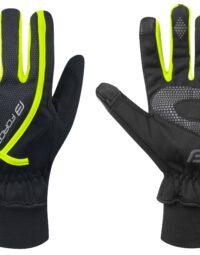 Rękawice zimowe FORCE ULTRA TECH czarne-fluo, XL