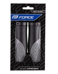 Chwyty FORCE ERBOW, zabezpieczone, czarno-szare