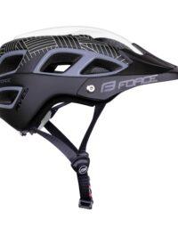 Kask FORCE AVES MTB, biało-czarny, mat L-XL
