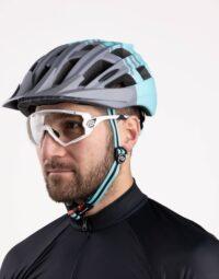 Kask FORCE CORELLA MTB, szaro-turkusowy S-M