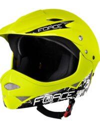 Kask FORCE DOWNHILL junior, fluo połysk S - M
