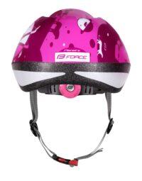 Kask dziecięcy FORCE FUN PLANETS, różowo-biały S