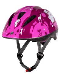Kask dziecięcy FORCE FUN PLANETS, różowo-biały S