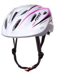 Kask FORCE HAL, biało-różowy- XS/S