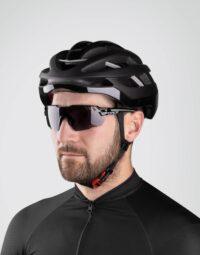 Kask rowerowy FORCE LYNX, czarny mat/połysk - S/M