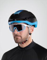 Kask FORCE ORCA, czarno matowo-niebieski, L-XL