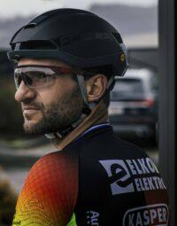 Kask rowerowy FORCE ORCA MIPS, czarno mat-szary, S-M