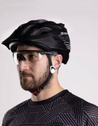 Kask MTB FORCE RAPTOR, czarno-biały - S/M