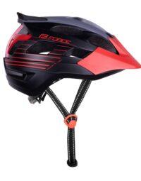 Kask MTB FORCE RAPTOR, szaro-czerwony - S/M