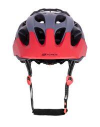 Kask MTB FORCE RAPTOR, szaro-czerwony - S/M
