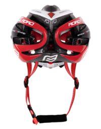 Kask FORCE ROAD czarno-czerwono-biały - S/M