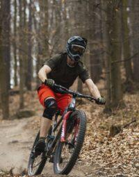 Kask FORCE TIGER downhill, czarny mat - S-M