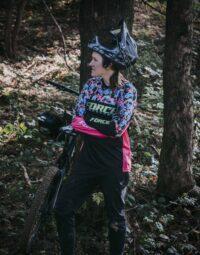 Kask FORCE TIGER downhill, czarny mat - S-M