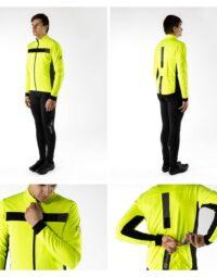 Kurtka męska FORCE FROST softshell, fluo-czarna XS