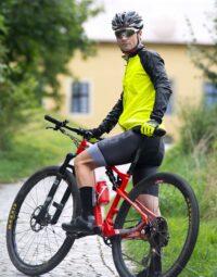 Kurtka wiatroszczelna FORCE WINDPRO, fluo-czarna 3XL