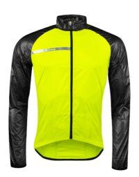 Kurtka wiatroszczelna FORCE WINDPRO, fluo-czarna 3XL
