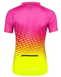 Koszulka damska FORCE MTB ANGLE, różowo-fluo XL