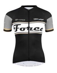 Koszulka damska FORCE RETRO LADY, czarno-złota M
