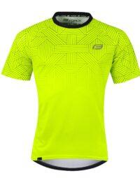 Koszulka FORCE CITY, fluo-czarna M