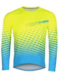 Bluza FORCE MTB ANGLE, fluo-niebieska M
