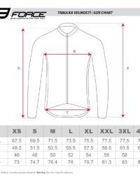 Bluza FORCE MTB ANGLE, fluo-niebieska M