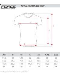 Koszulka FORCE MTB ANGLE, niebiesko-czerwona XL